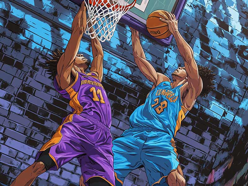 篮球网红石一童晒半场4v4：小心哦 我记仇 打我必打回去